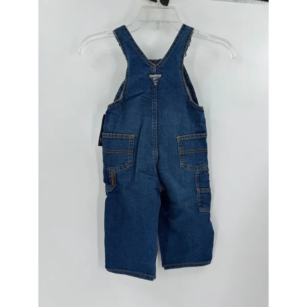 NWT OshKosh B'gosh Vestbak Denim Overalls 18M Dark Wash Carpenter $42